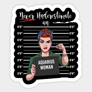 Aquarius Woman Sticker
